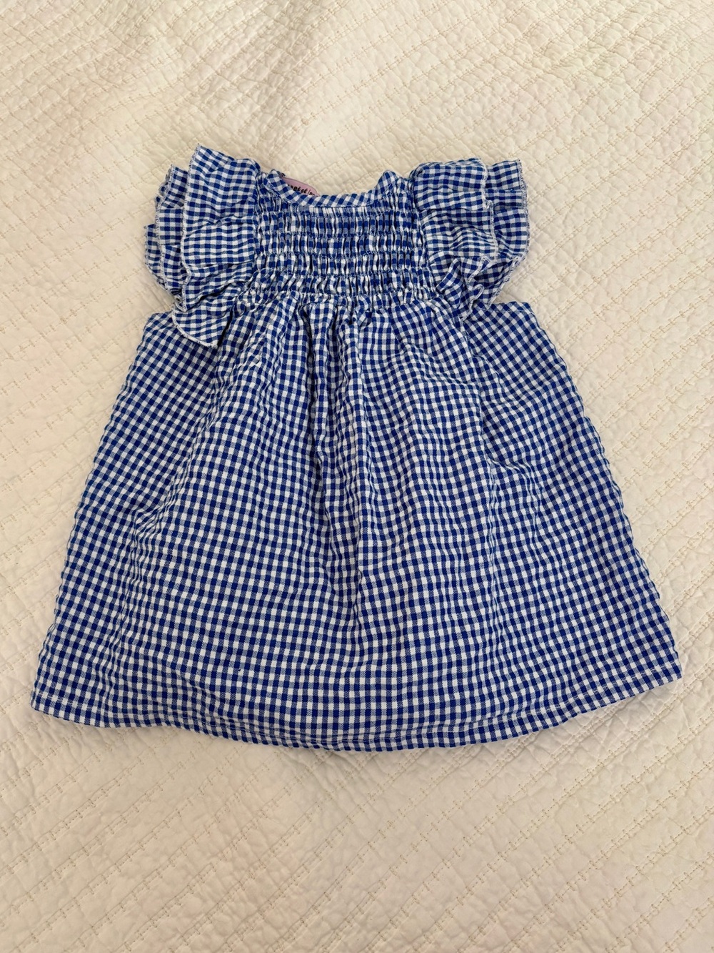 Mon Bé Bé Boutique Baby Girl Gingham Dress | Size 80 (9-12M)